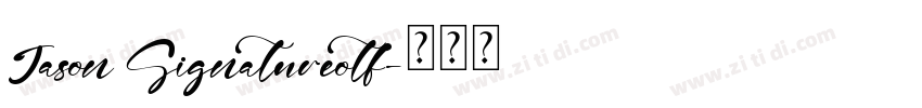 Jason Signatureotf字体转换